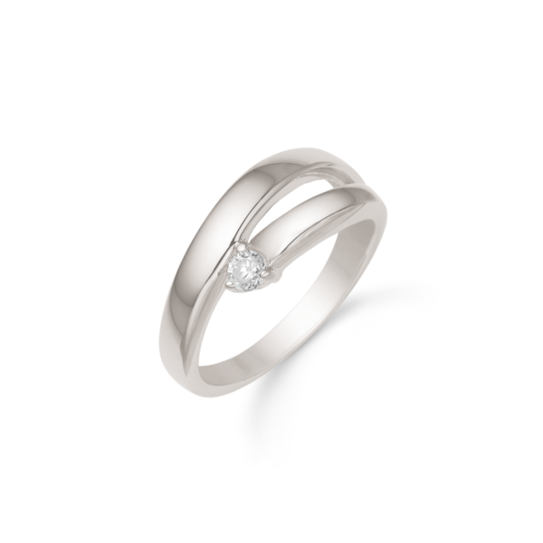 Rhodineret Sølv Ring fra Støvring Design 12254021