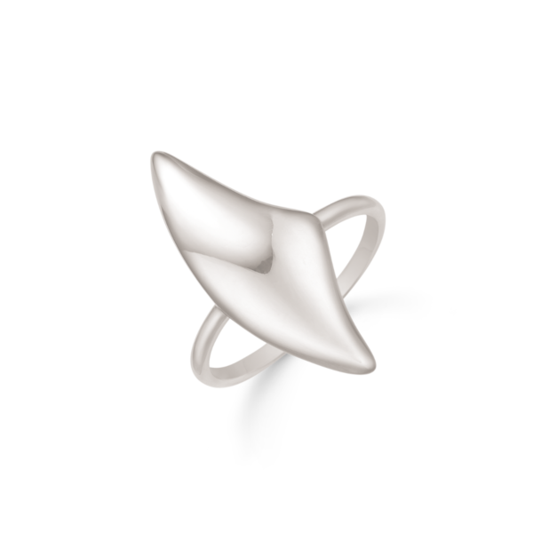 Rhodineret Sølv Ring fra Støvring Design 12254025