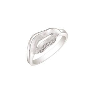 Rhodineret Sølv Ring fra Støvring Design 12254033