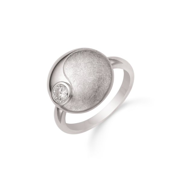 Rhodineret Sølv Ring fra Støvring Design 12323007