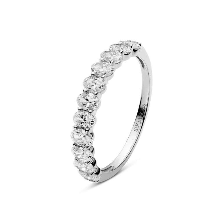 Ring Grace Ovale Altro - 14 kt. guld el. hvidguld 0.99 ct TW G-H VS lab-grown diamanter.
