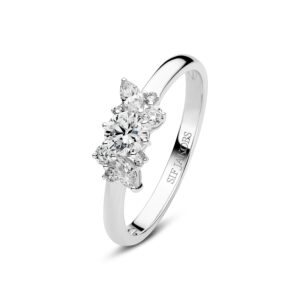 Ring Lovere - 14 kt. guld el. hvidguld el hvidguld 0.58 ct TW G-H VS lab-grown diamanter