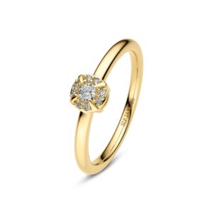 Ring Rome - 14 kt. guld el. hvidguld 0.09 ct TW G-H VS lab-grown diamanter