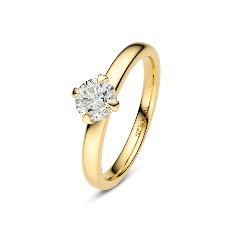 Ring Venice Solitaire - 14 kt. guld el. hvidguld 0.50-3.00 ct TW G-H VS lab-grown diamanter