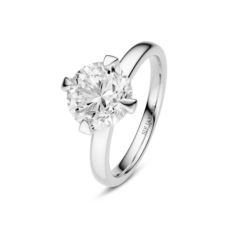 Ring Venice Solitaire - 14 kt. guld el. hvidguld 0.50-3.00 ct TW G-H VS lab-grown diamanter