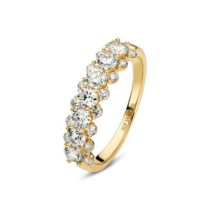 Ring fior - 14 kt. guld el. hvidguld 1.22 ct TW G-H VS lab-grown diamanter