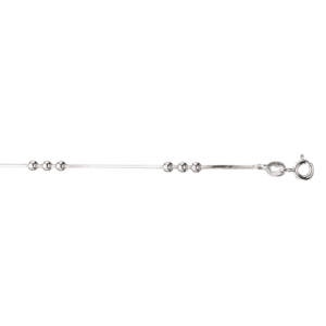 Scrouples Kugle Rhodineret Sølv Armbånd 609882