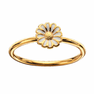 Scrouples Marguerit Ring i Forgyldt Sølv 721932