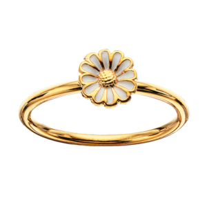 Scrouples Marguerit Ring i Forgyldt Sølv 721932