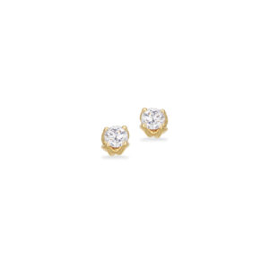 Scrouples Øreringe 4 grabber cubic zirkonia i 8 karat guld
