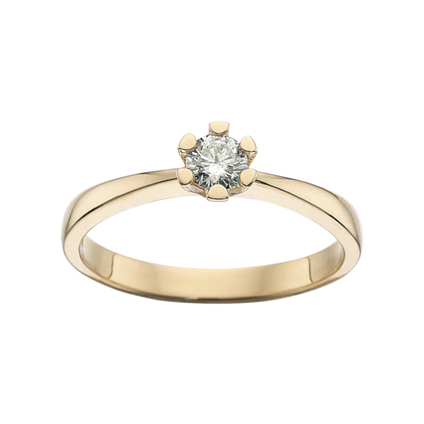 Scrouples Vida Ring i 14 Karat Guld med Diamant 0,20 Carat H-W/P1