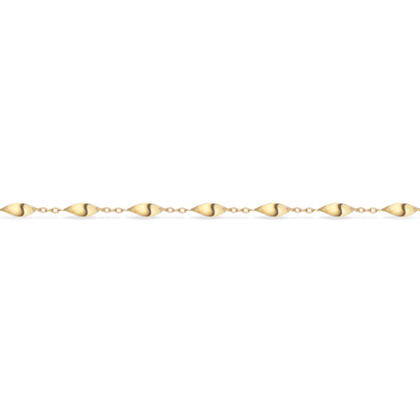 Scrouples armbånd 18,5cm i 8 kt guld