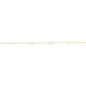 Scrouples armbånd ferskvandsperle 17,5+1,5cm i 8 kt guld