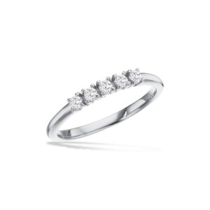 Scrouples ring med cubic zirkonia i sølv