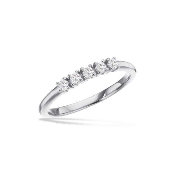 Scrouples ring med cubic zirkonia i sølv