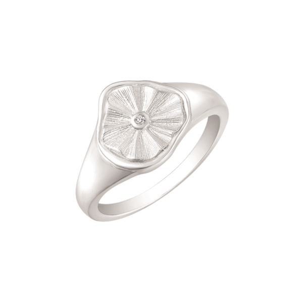 Støvring Design Rhodineret Sølv Ring 12323046