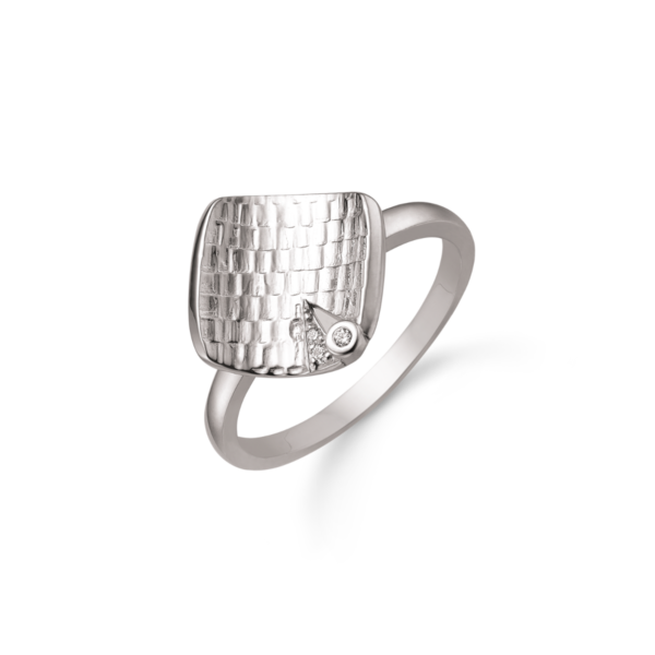 Støvring Design Ring i Rhodineret Sølv 12323013