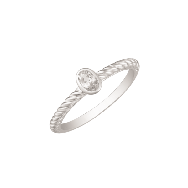 Støvring Design Ring i Rhodineret Sølv 12323982