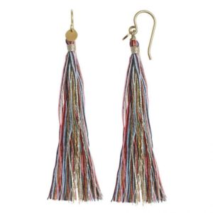 Tassel Multicolor Forgyldt Sølv Ørering fra Stine A.