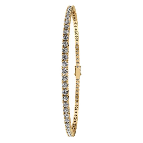 Tennis 14 Karat Guld Armbånd fra Henrik Ørsnes Design med Brillanter 1,60 Carat W/SI