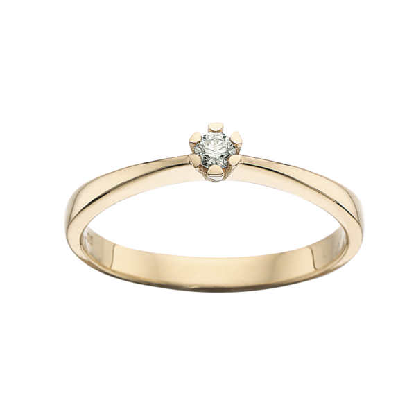 Vida Ring 0,05 ct. i 14 Karat Guld fra Scrouples 7815,05